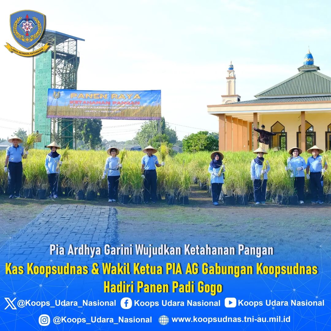 KAS KOOPSUDNAS HADIR & IKUT PANEN PADI GOGO UNTUK KETAHANAN PANGAN