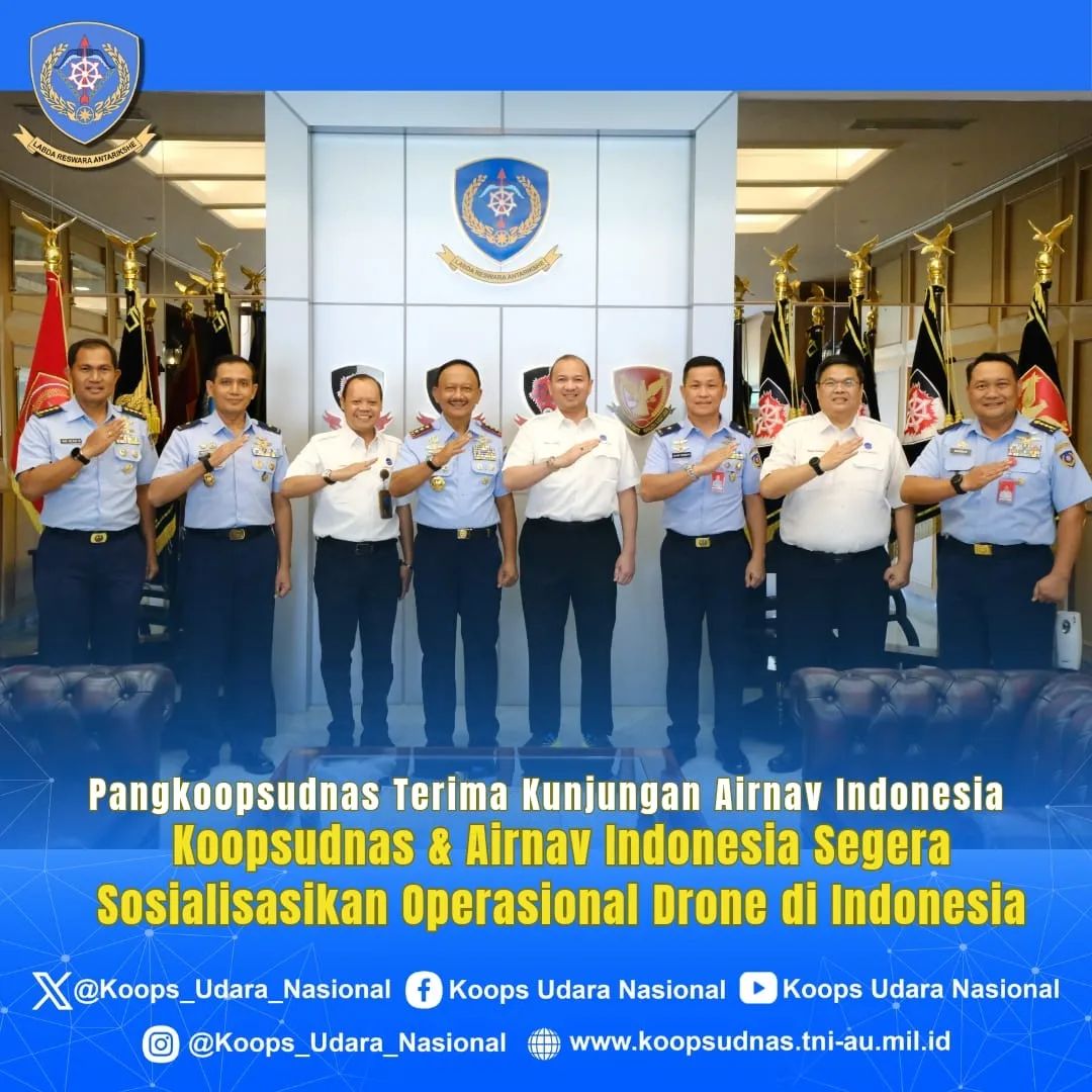 KOOPSUDNAS & AIRNAV INDONESIA SOSIALISASIKAN OPERASIONAL DRONE