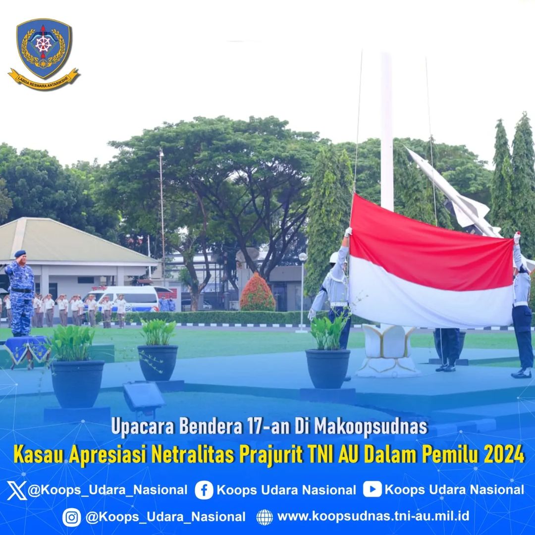 MAKOOPSUDNAS GELAR UPACARA BENDERA 17-AN