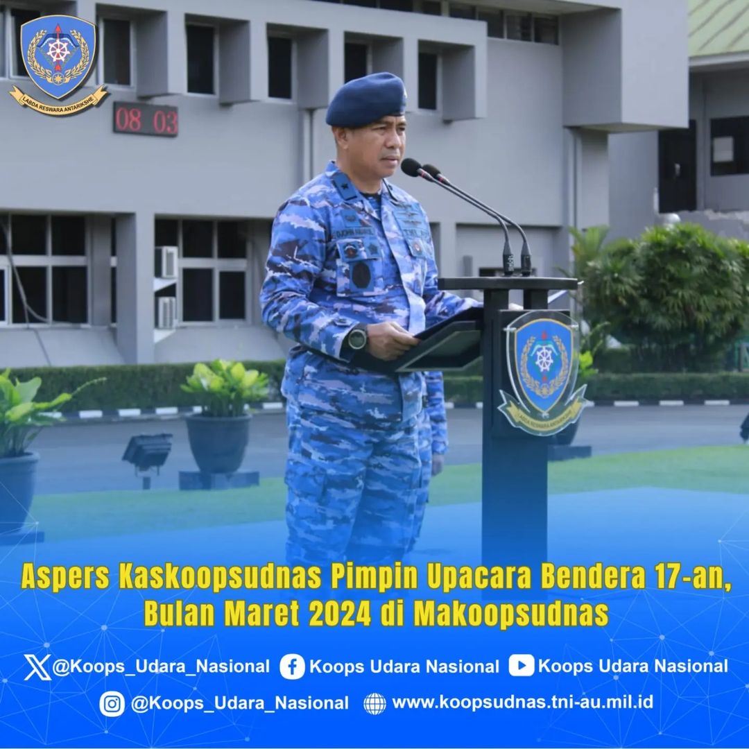 UPACARA BENDERA BULAN MARET DI MAKOOPSUDNAS