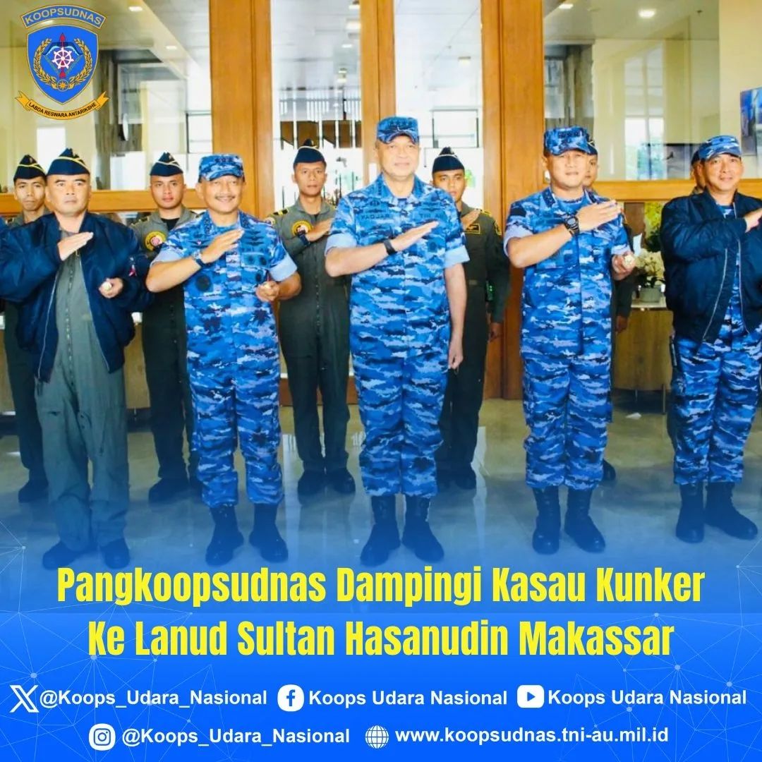 KUNKER KE LANUD SULTAN HASANUDIN, MAKASAR