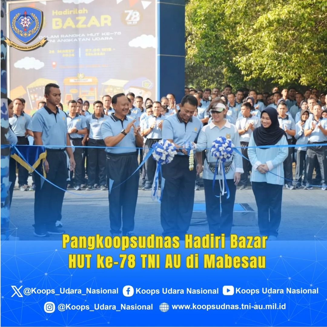 BAZAR MURAH MEMPERINGATI HUT KE-78 TNI AU DI MABESAU