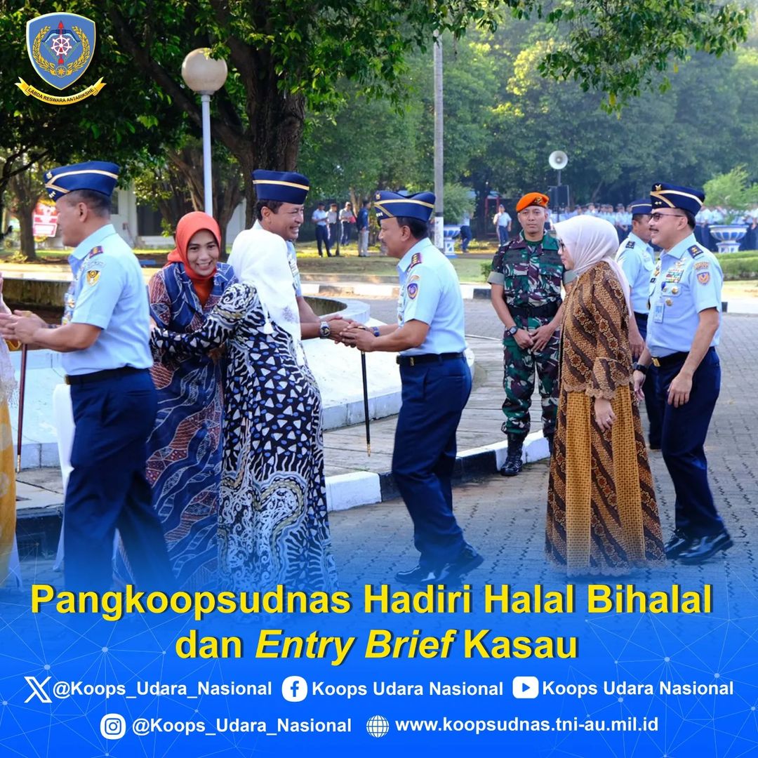 Pagkoopsudnas Hadiri Halal Bihalal dan Entry Brief Kasau di Mabesau