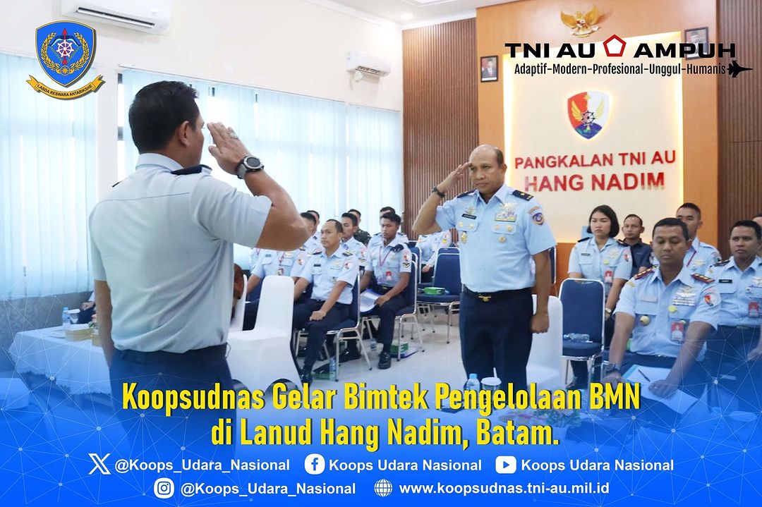 Koopsudnas Gelar Bimtek Pengelolaan BMN di Lanud Hang Nadim, Batam