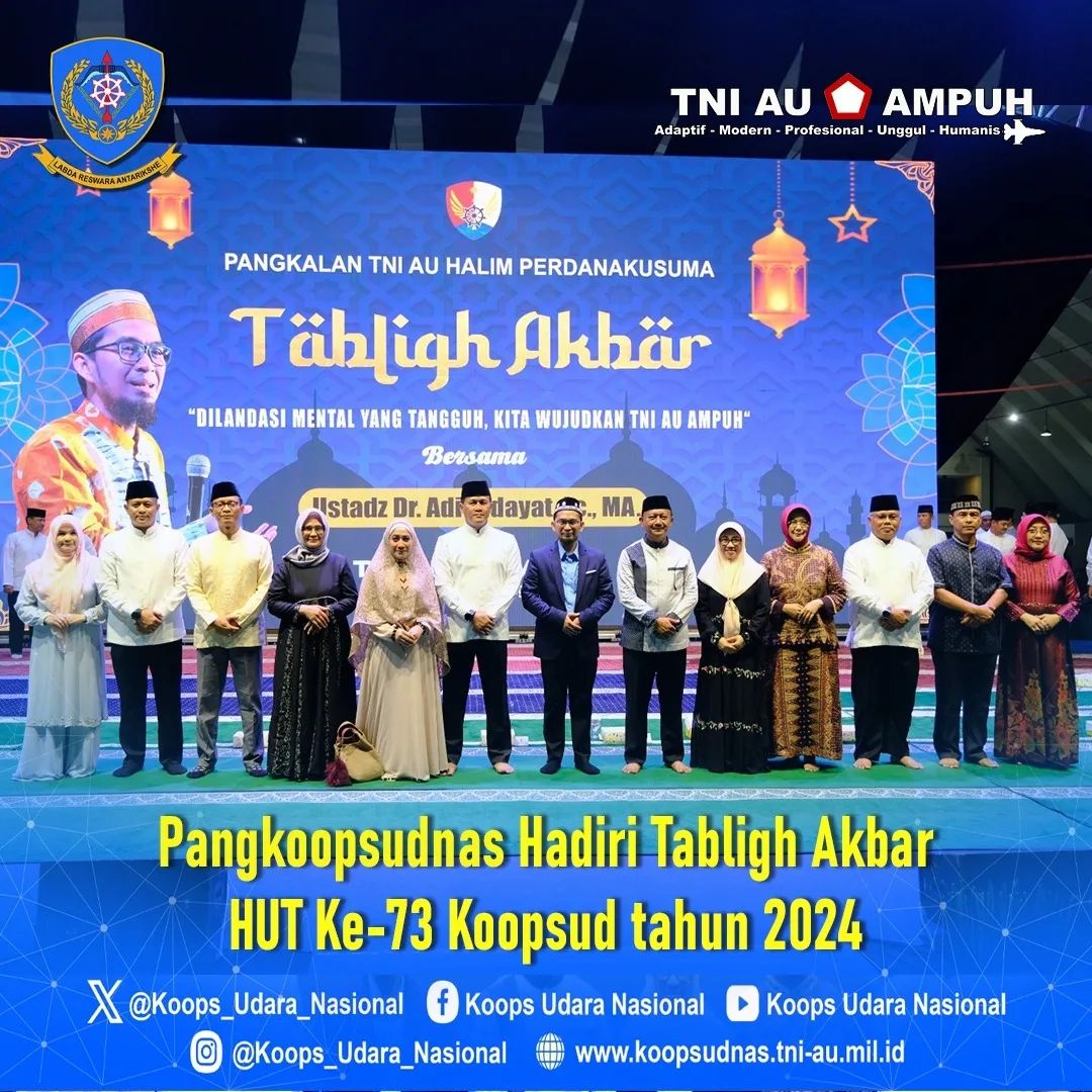 PANGKOOPSUDNAS HADIRI TABLIGH AKBAR HUT KE-73 KOOPSUD THN 2024