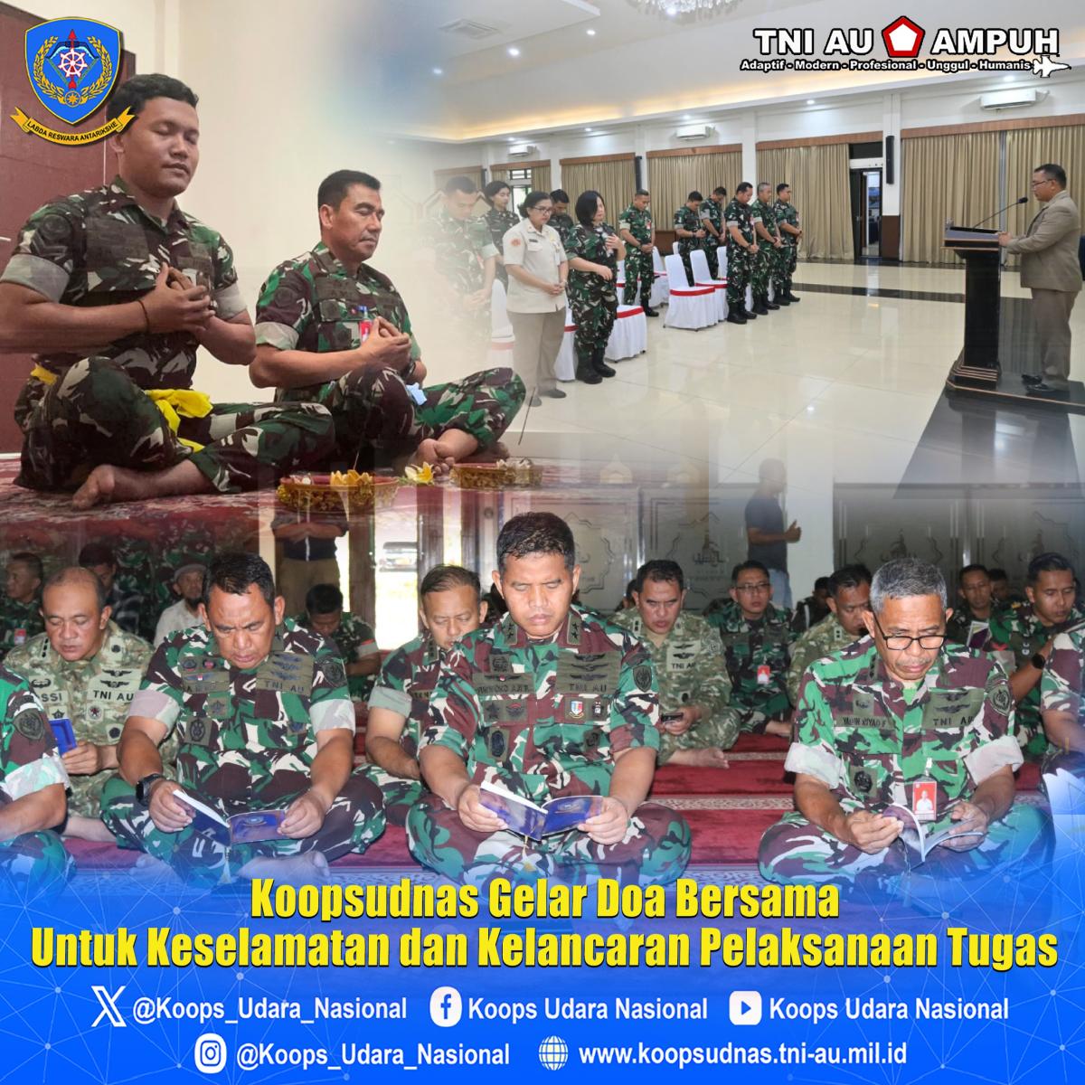 Koopsudnas Gelar Doa Bersama Untuk Keselamatan dan Kelancaran Pelaksanaan Tugas