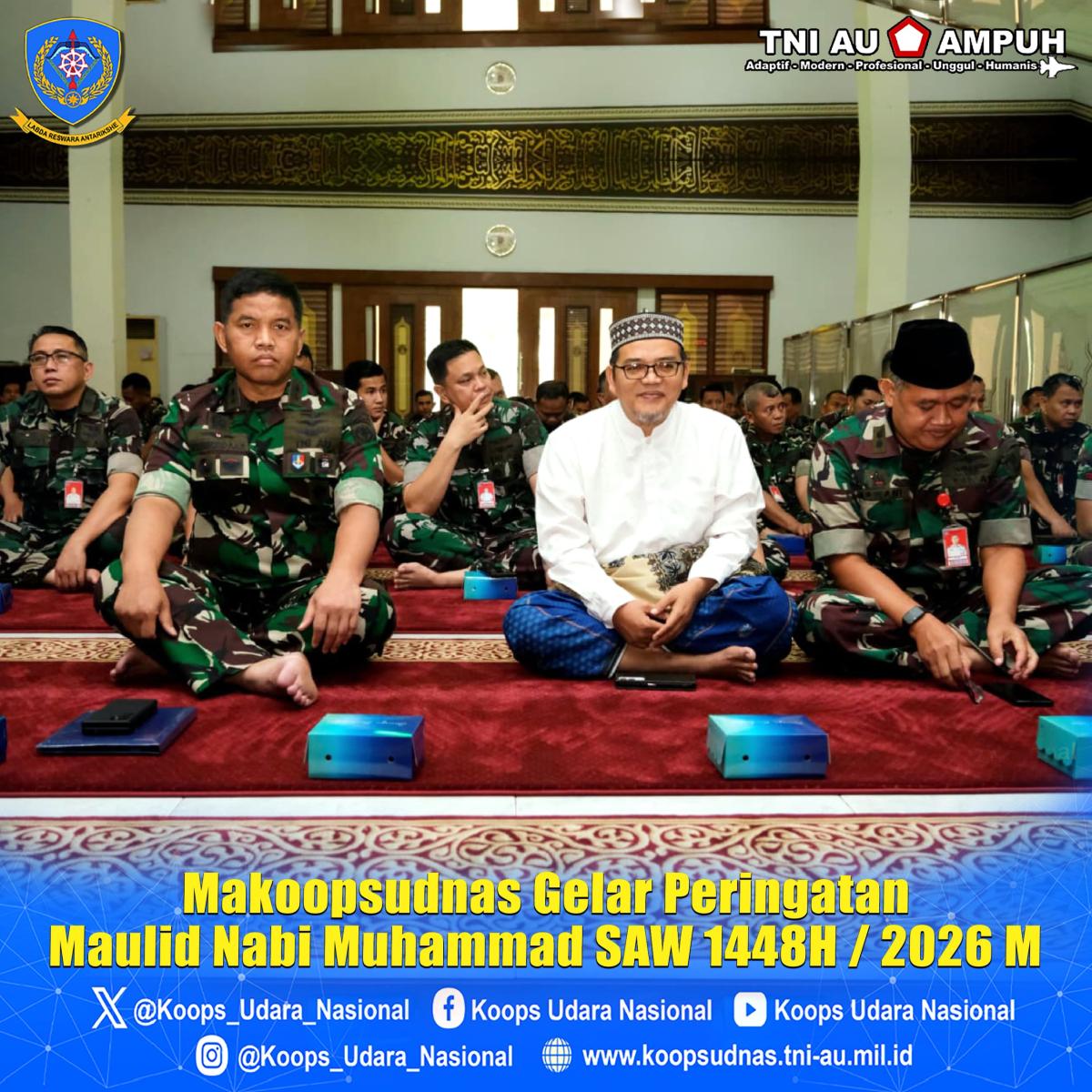 Makoopsudnas Gelar Peringatan Maulid Nabi Muhammad SAW 1448H / 2026 M