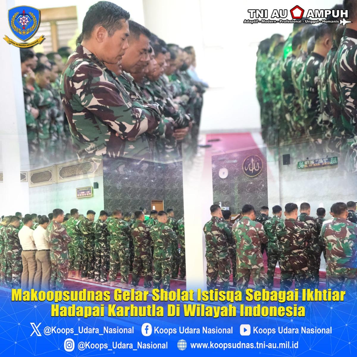 Makopsudnas Gelar Salat Istisqa sebagai Ikhtiar Hadapi Karhutla di wilayah Indonesia