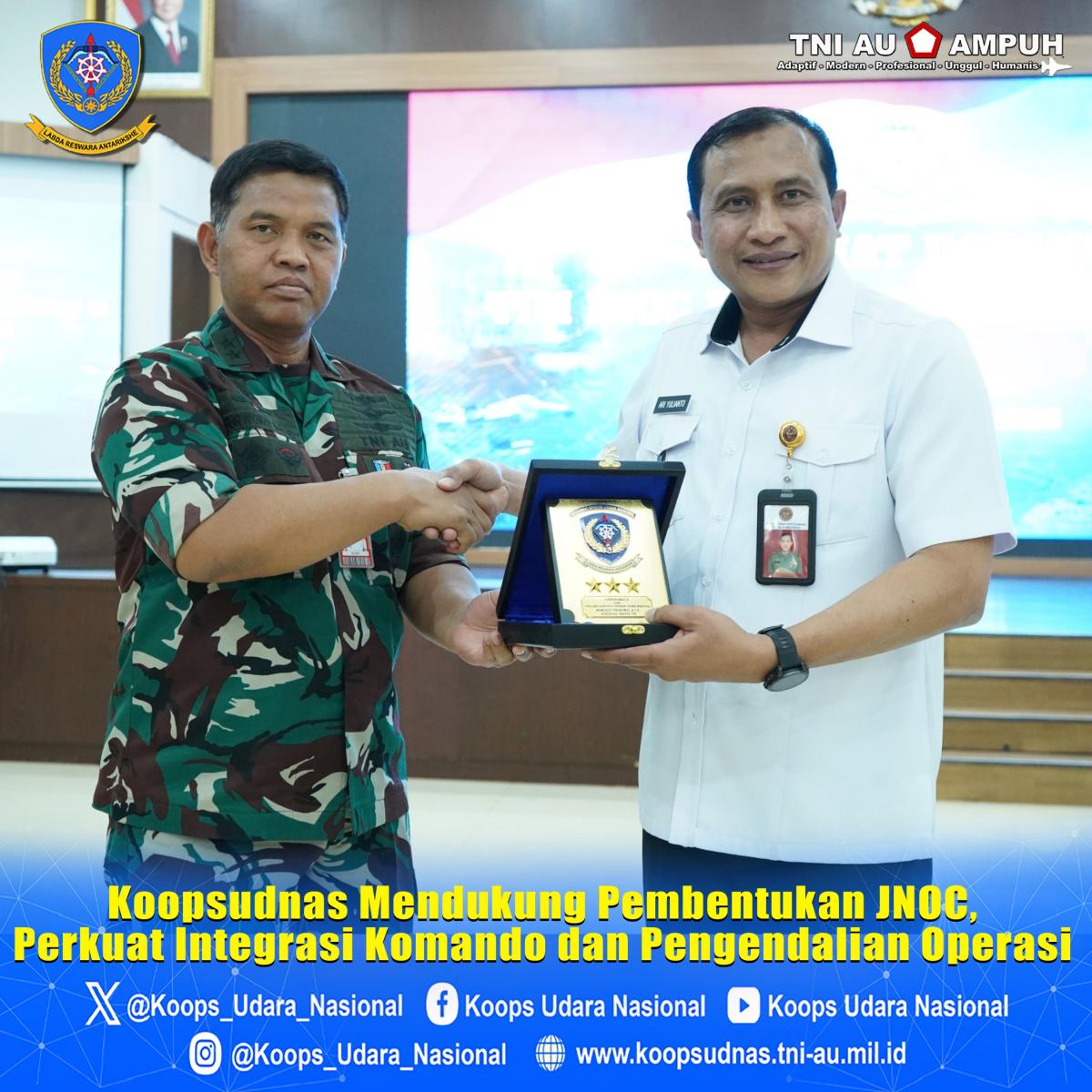 Koopsudnas Mendukung Pembentukan _JNOC_, Perkuat Integrasi Komando dan Pengendalian Operasi
