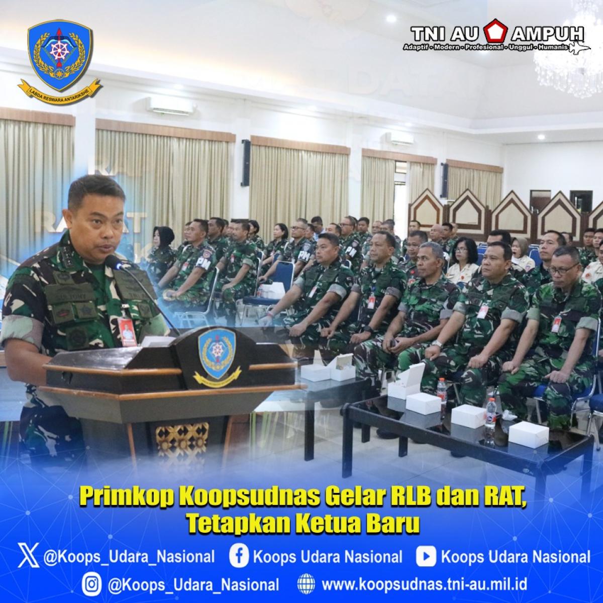 Primkop Koopsudnas Gelar RLB dan RAT,  Tetapkan Ketua Baru